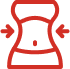 Icon representing a shopping bag or cart with arrows indicating movement or action.
