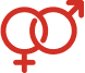 male and female gender symbols