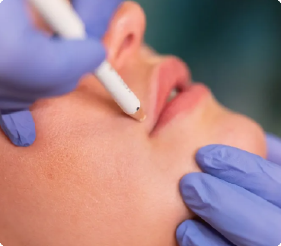 Medical professional administering an injection into a patient’s shoulder.